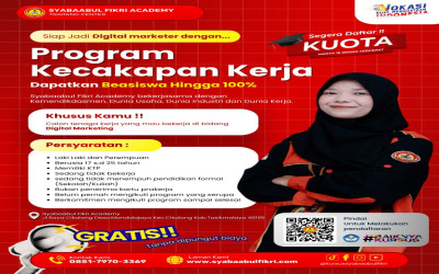 TELAH DIBUKA PROGRAM PENDIDIKAN KECAKAPAN KERJA DIGITAL MARKETING